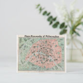 Postale 1932 Carte Art Déco de Paris, France (Debout devant)