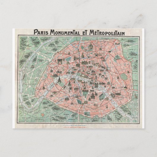 Postale 1932 Carte Art Déco de Paris, France (Devant)