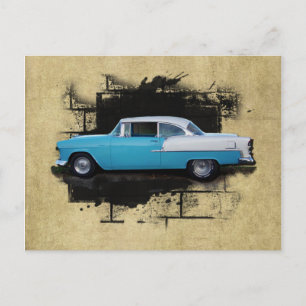 Postale 1955 Chevy Bel Air - Voitures Classiques - Carte p