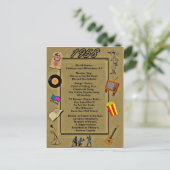 Postale 1958 Grands événements Carte d'anniversaire (Debout devant)