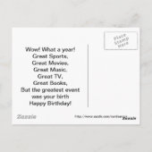 Postale 1961 Grands événements Carte d'anniversaire (Dos)