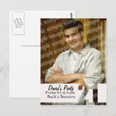 Postale 21e anniversaire carte photo (Devant / Derrière)