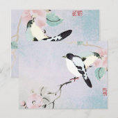 Postale 2 IMPRIMER À BORD Oiseaux de détente ~ Carte posta (Devant / Derrière)