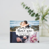 Postale 2 Photo Collage Carte de remerciements Mariage élé (Debout devant)