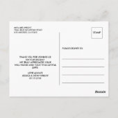 Postale 2 Photo Collage Carte de remerciements Mariage élé (Dos)