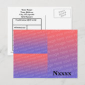 Postale 3 modèle amateur de carte de la radio QSL d'image (Devant / Derrière)