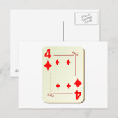 Postale 4 de la carte de lecture de diamants (Devant / Derrière)