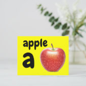 Postale a - carte flash de pomme (Debout devant)