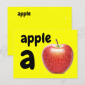 Postale a - carte flash de pomme (Devant / Derrière)