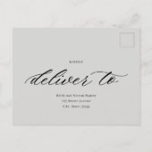 Postale À Dernier Mariage RSVP réponse carte (Dos)