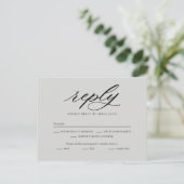 Postale À Dernier Mariage RSVP réponse carte (Debout devant)