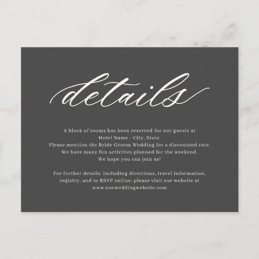 Postale À la carte de boîtier Mariage couleur Dernier modi (Devant)