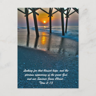 Postale A la recherche de cet espoir béni, et de la carte 