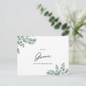 Postale À ma carte de jour de mariage de chambre (Debout devant)