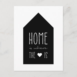 Postale Accueil Est Où Est Le Coeur - Carte Inspirationnel