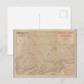 Postale Affiche de carte ancienne de Brooklyn (Devant / Derrière)
