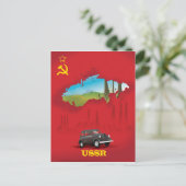 Postale Affiche de carte illustrée de l'URSS (Debout devant)