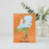 Postale Affiche de voyage carte Hollande (Debout devant)