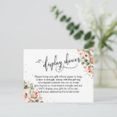 Postale Afficher la carte de boîtier Confetti Floral Douch (Debout devant)