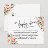 Postale Afficher la carte de boîtier Confetti Floral Douch (Devant / Derrière)