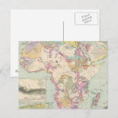 Postale Afrika - Atlas Carte de l'Afrique (Devant / Derrière)