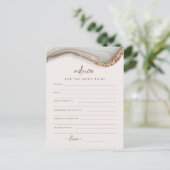 Postale Agate Marbre Pierre Mariée Pour Être Carte Conseil (Debout devant)