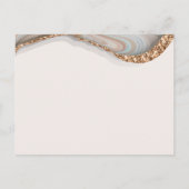 Postale Agate Stone Marbre Bride À Être Carte Conseil (Dos)