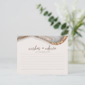 Postale Agate Stone Marbre Bride À Être Carte Conseil (Debout devant)