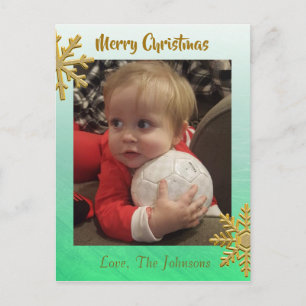 Postale Ajouter une photo à cette carte de Noël de Flamme