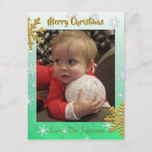 Postale Ajouter une photo à cette carte de Noël de Flamme