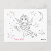 Postale Ajoutez le nom de votre enfant à cette carte de fi (Dos)