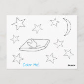 Postale Ajoutez le nom de votre enfant à cette carte de fi (Dos)