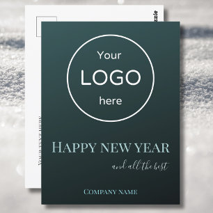 Postale Ajoutez votre logo carte de vœux bonne année 2025