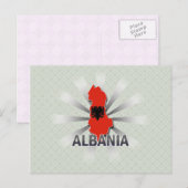Postale Albanie - Carte du Drapeau 2.0 (Devant / Derrière)