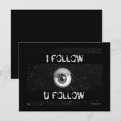 Postale Algorithme de Peeping Tom Cartoon Poster Carte Pos (Devant / Derrière)