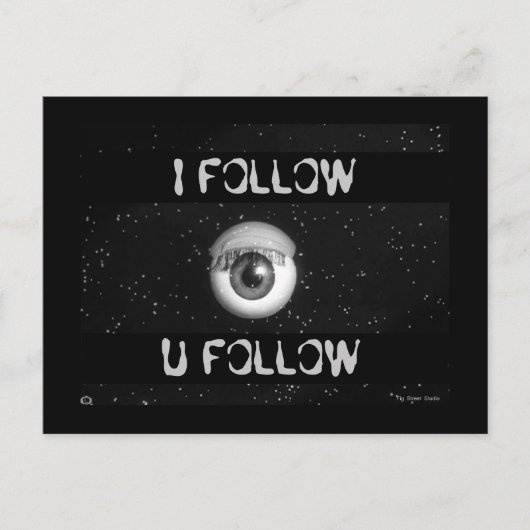 Postale Algorithme de Peeping Tom Cartoon Poster Carte Pos (Devant)