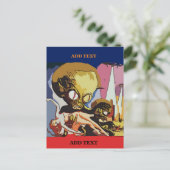 Postale Alien Abducteurs modifier du texte, carte (Debout devant)