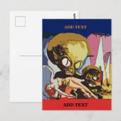 Postale Alien Abducteurs modifier du texte, carte (Devant / Derrière)
