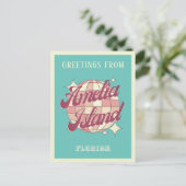 Postale Amelia Island Floride Nassau Comté Rétro Carte pos (Debout devant)