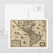 Postale Amérique du Nord et du Sud - Carte panoramique (Devant / Derrière)