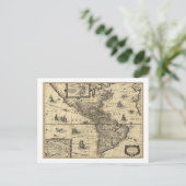 Postale Amérique du Nord et du Sud - Carte panoramique (Debout devant)