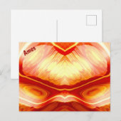 Postale AMOS ~ Motif de conception fractale 3D ~ Carte pos (Devant / Derrière)