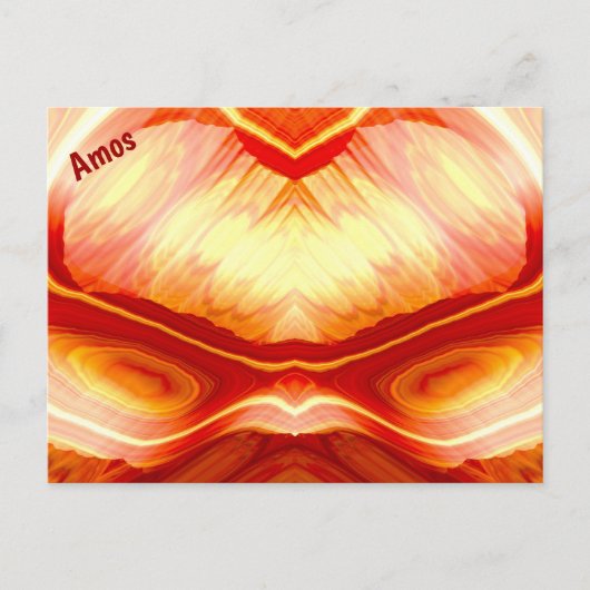 Postale AMOS ~ Motif de conception fractale 3D ~ Carte pos (Devant)