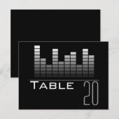 Postale Analyseur de spectre gris Numéro de tableau Carte  (Devant / Derrière)