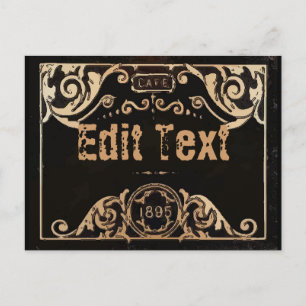 Postale Ancien Étiquette Vintage Modifier la carte texte