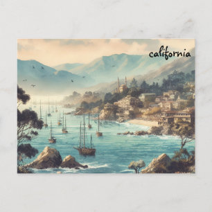 Postale ancienne carte d'achat de Californie envoi postal 