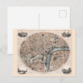 Postale Ancienne carte de Londres (Devant / Derrière)