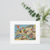 Postale Ancienne carte de Normandie (Debout devant)