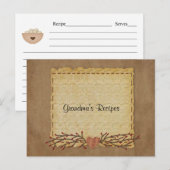 Postale Ancienne carte de recette Look papier (Devant / Derrière)