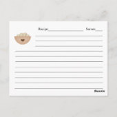 Postale Ancienne carte de recette Look papier (Dos)